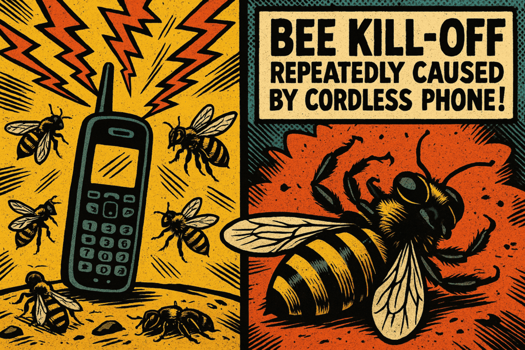 Bee Kill-off repeatably caused by cordless phone