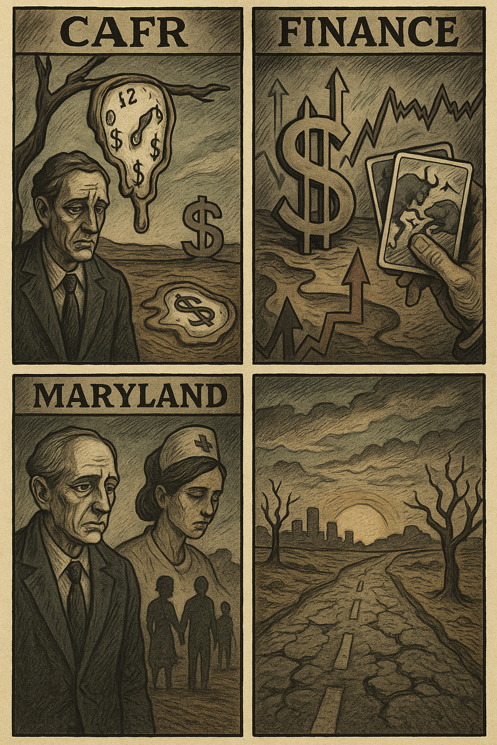 Claimed Gov Shortfalls and Deficits Largely Lies - CAFR now ACFR Annual Comprehensive Financial Report Montgomery County Maryland
