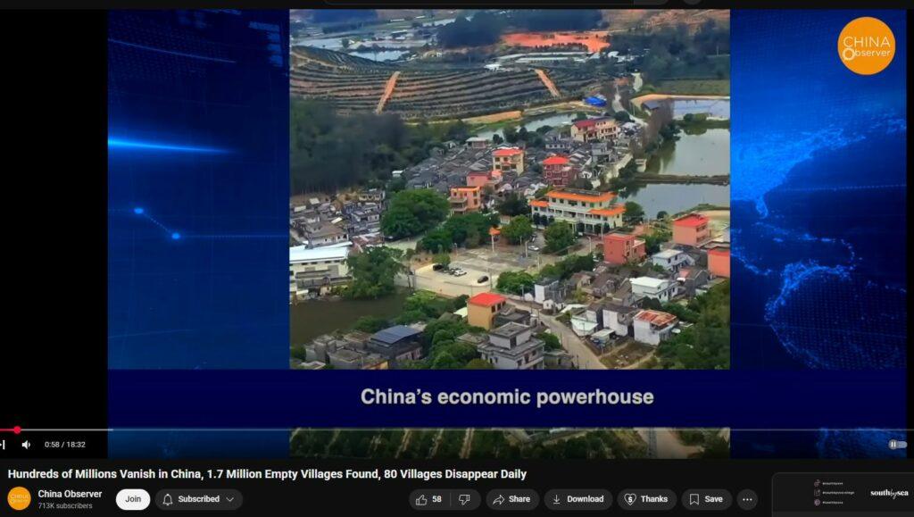 Future of Rural China - Hundreds of Millions Vanish in China, 1.7 Million Empty Villages Found, 80 Villages Disappear Daily