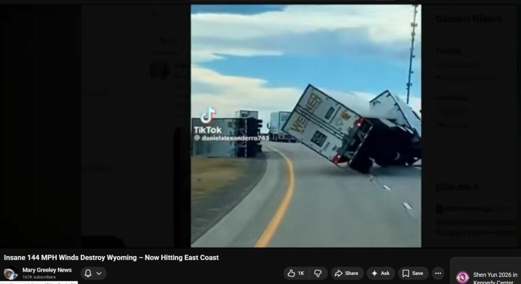 Insane 144 MPH Winds Destroy Wyoming - Now Hitting East Coast