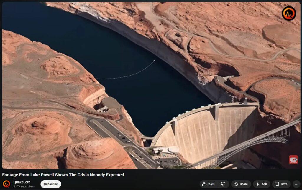 What Happens When Second-Largest Lake Powell Stops Electricity Then Water